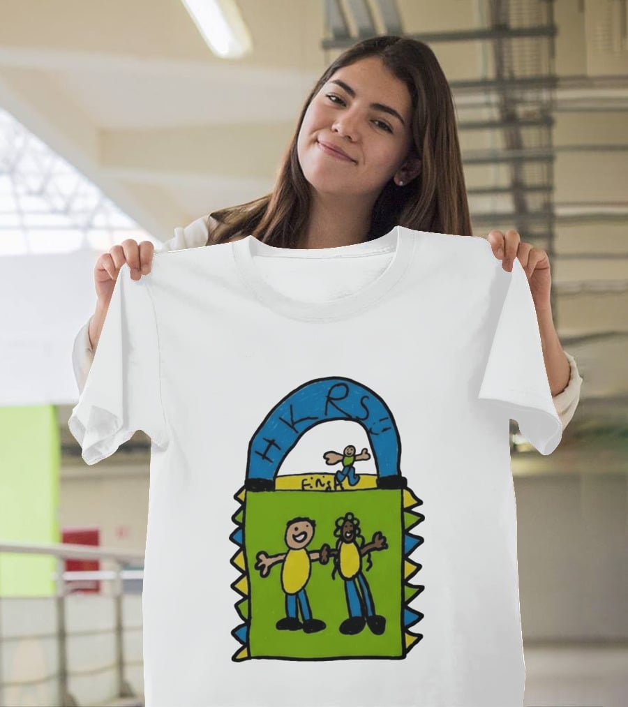 HKRS Kanick Healthy Running Series Fun Finish Line Kids Drawing T-Shirt