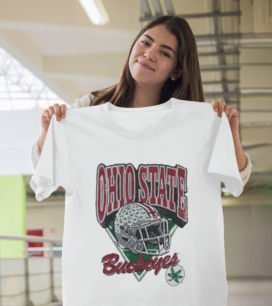 Ohio State Buckeyes Helmet Football Pride T-Shirt
