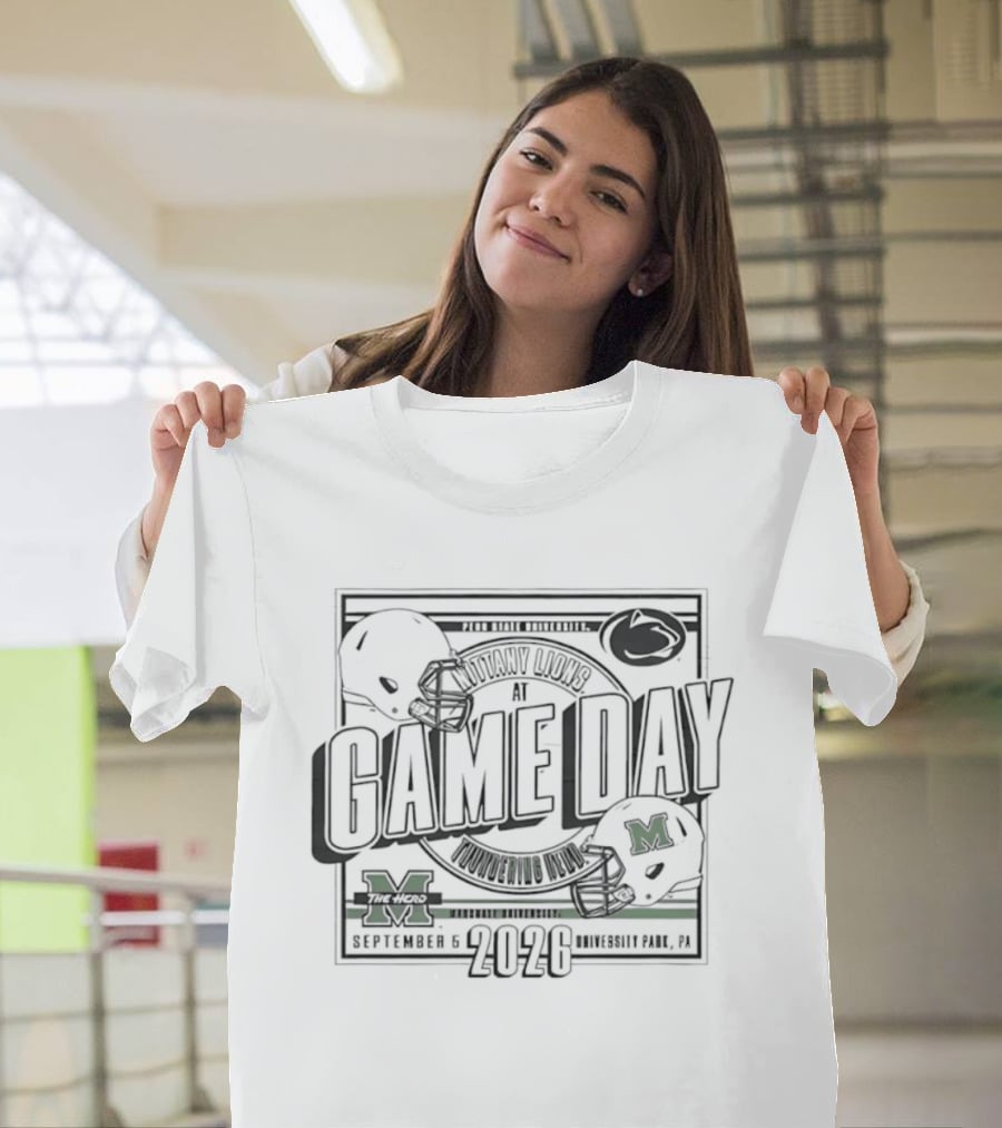 Penn State Nittany Lions Vs Marshall Thundering Herd Gameday November 14 2026 T-Shirt