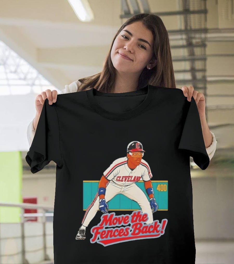 Move The Fences Back Cleveland Indians Alex Cole 400 T-Shirt