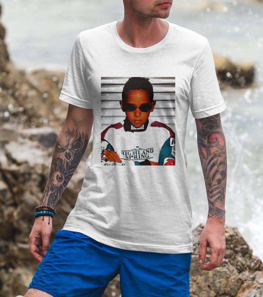 Lewis Hamilton Highland Spring Racing Attire Youthful Champion T-Shirt