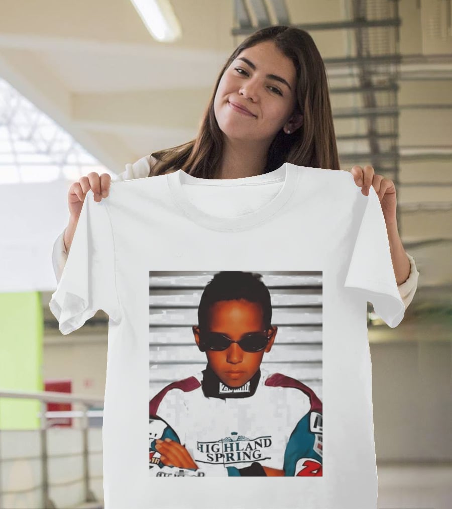 Lewis Hamilton Highland Spring Racing Attire Youthful Champion T-Shirt