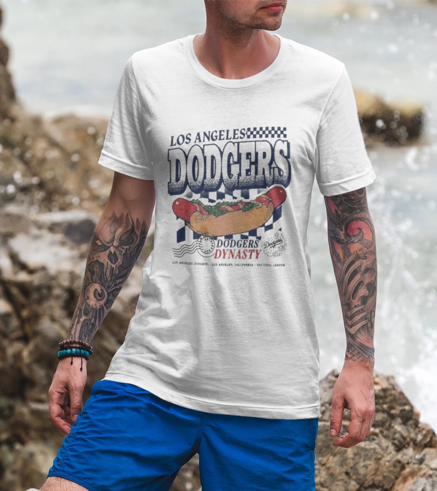Los Angeles Dodgers Hot Dog Dynasty T-Shirt