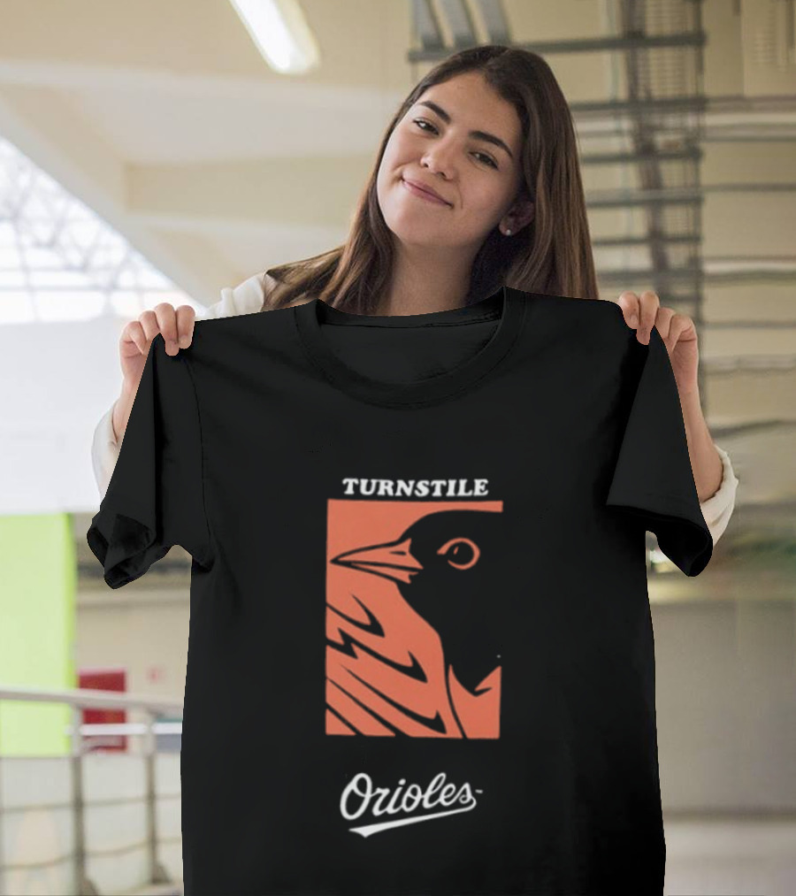 Baltimore Orioles Turnstile 2026 These Birds Not Meant To Fly Alone Two Sided T-Shirt