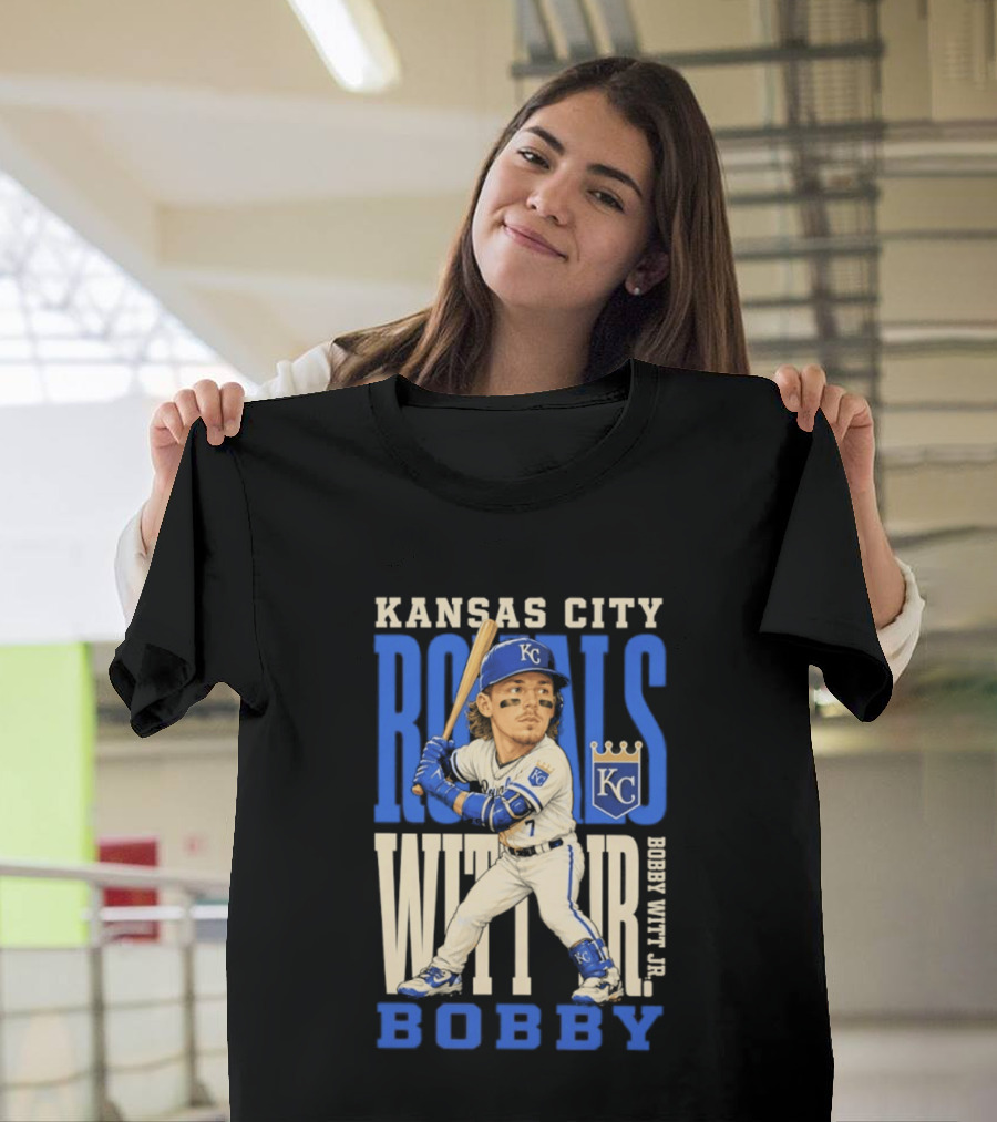Kansas City Royals Bobby Witt Jr. MLB 2026 Caricature T-Shirt