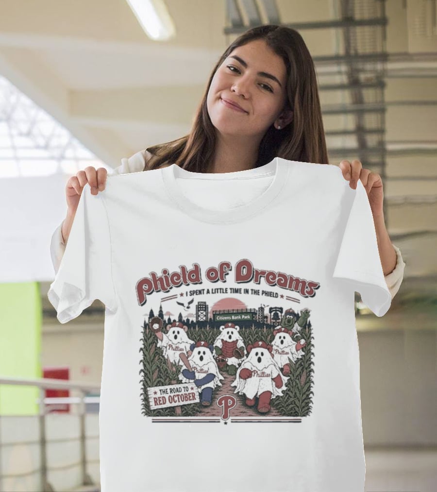 Phield Of Dreams Red October Ghost Dancing Citizens Bank Park T-Shirt