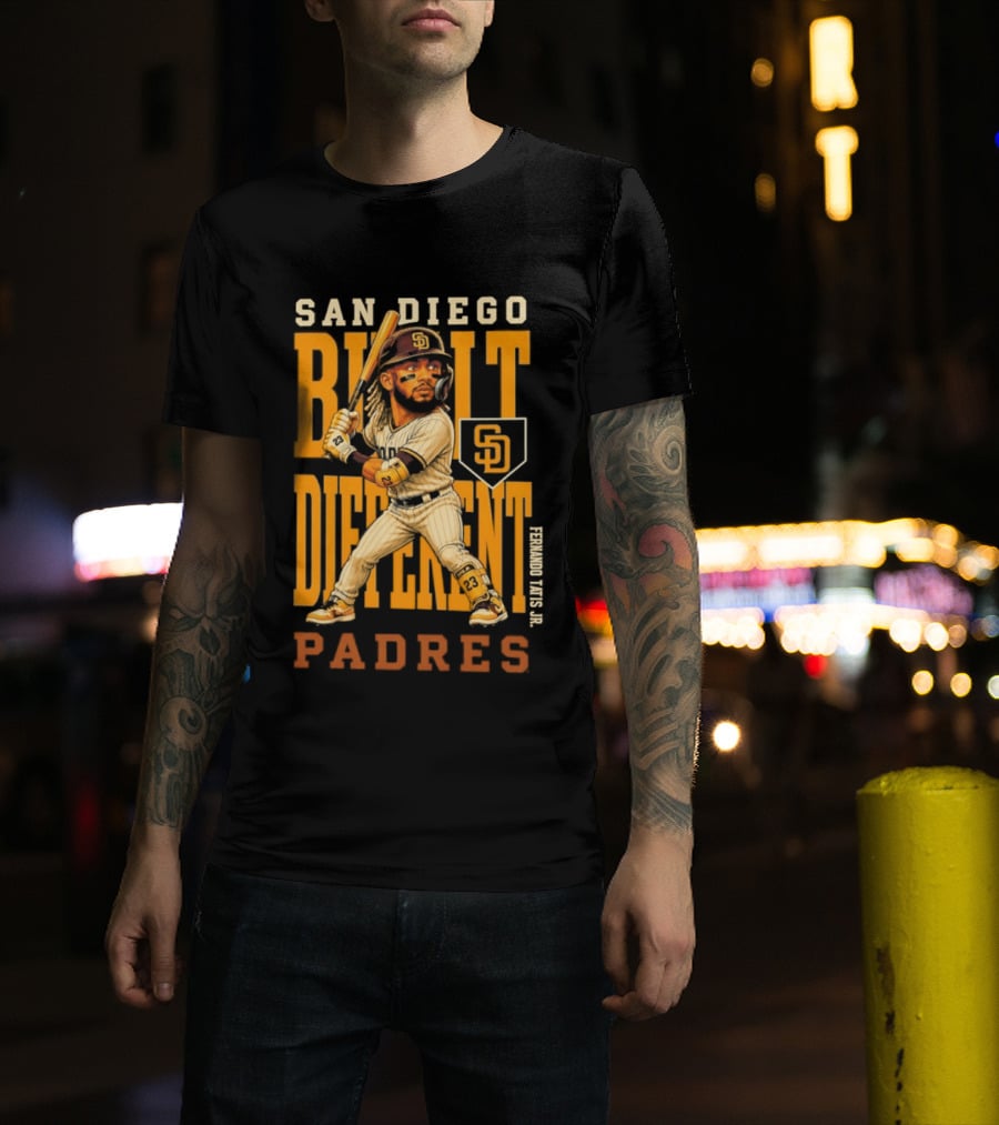 San Diego Built Different Padres Fernando Tatis Jr. 2026 MLB Season T-Shirt