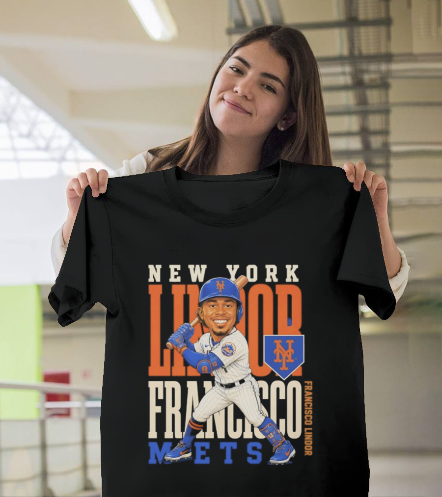 New York Mets Francisco Lindor Character 2026 MLB Season T-Shirt