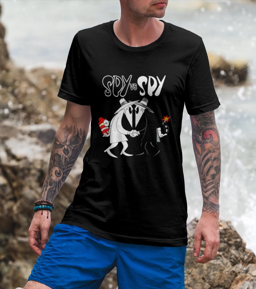 Spy Vs Spy Mad Magazine Comic Strip Cold War Classic Characters Showdown T-Shirt