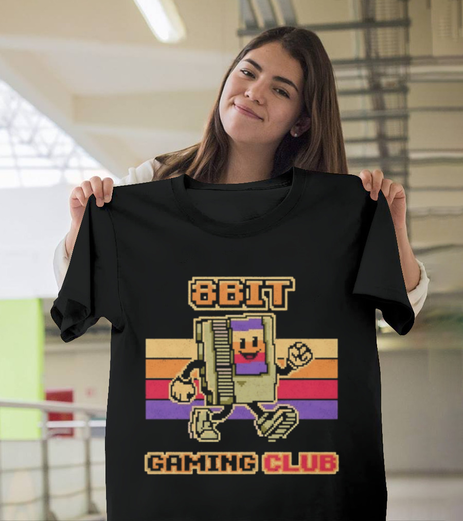 8 Bit Gaming Club Retro NES Video Games T-Shirt