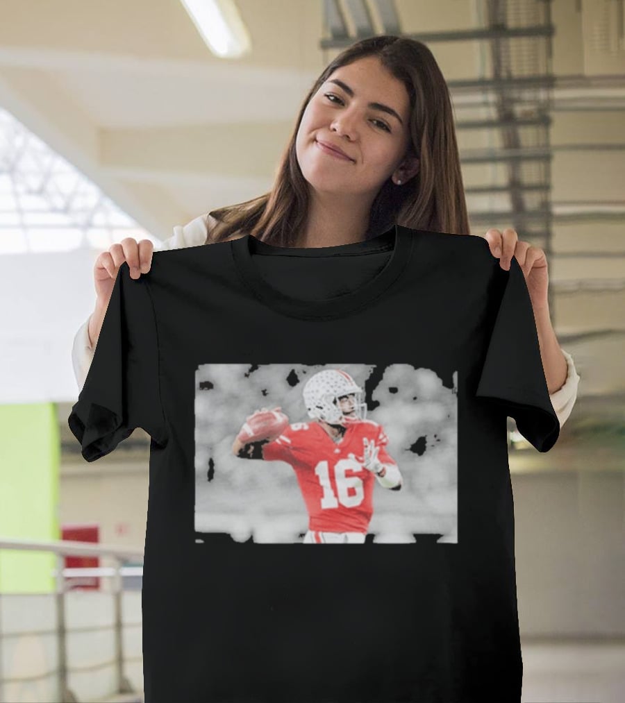 J.T. Barrett Ohio State Buckeyes #16 Football Quarterback Legend T-Shirt