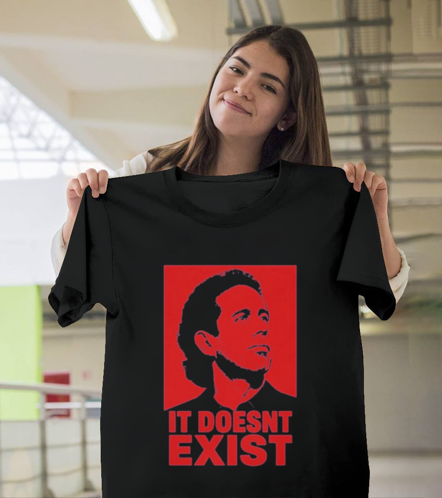 Jerry Seinfeld It Doesn't Exist Bold Red T-Shirt