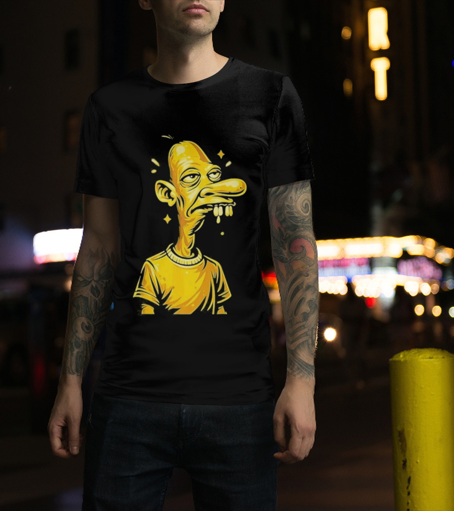 Neegy Manny Gold Statue Cartoon Character Original T-Shirt