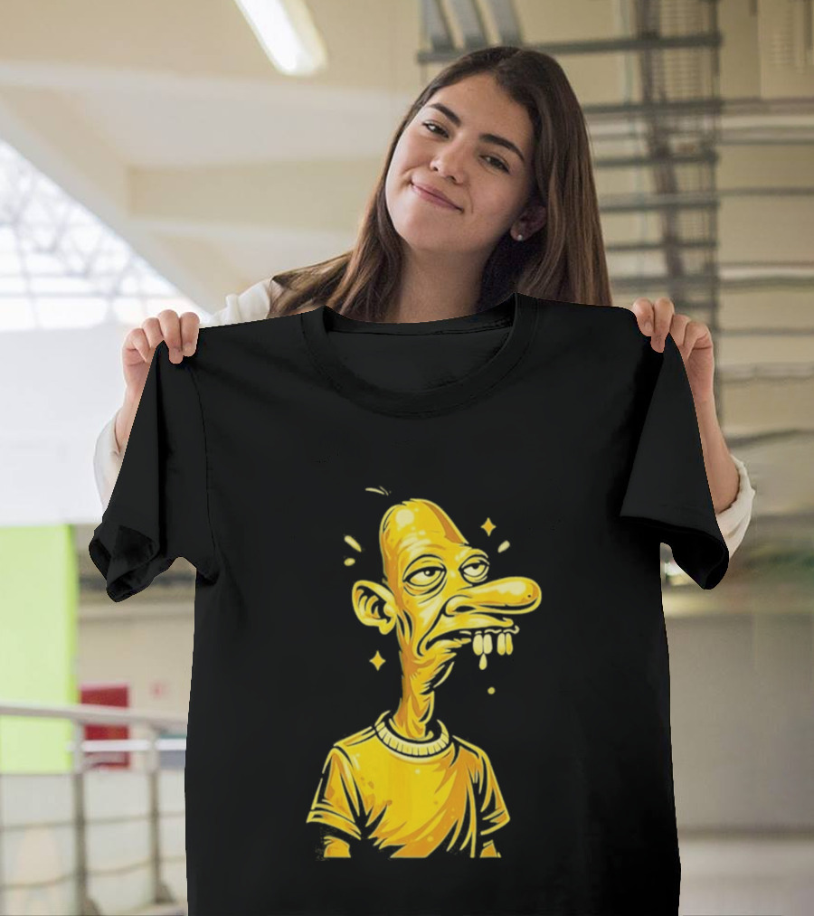 Neegy Manny Gold Statue Cartoon Character Original T-Shirt