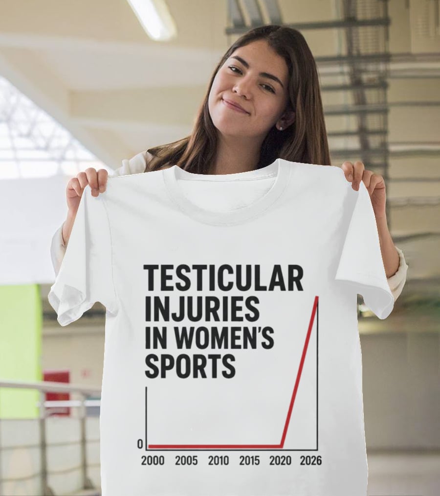 Testicular Injuries In Women's Sports 2000 2026 Graph T-Shirt