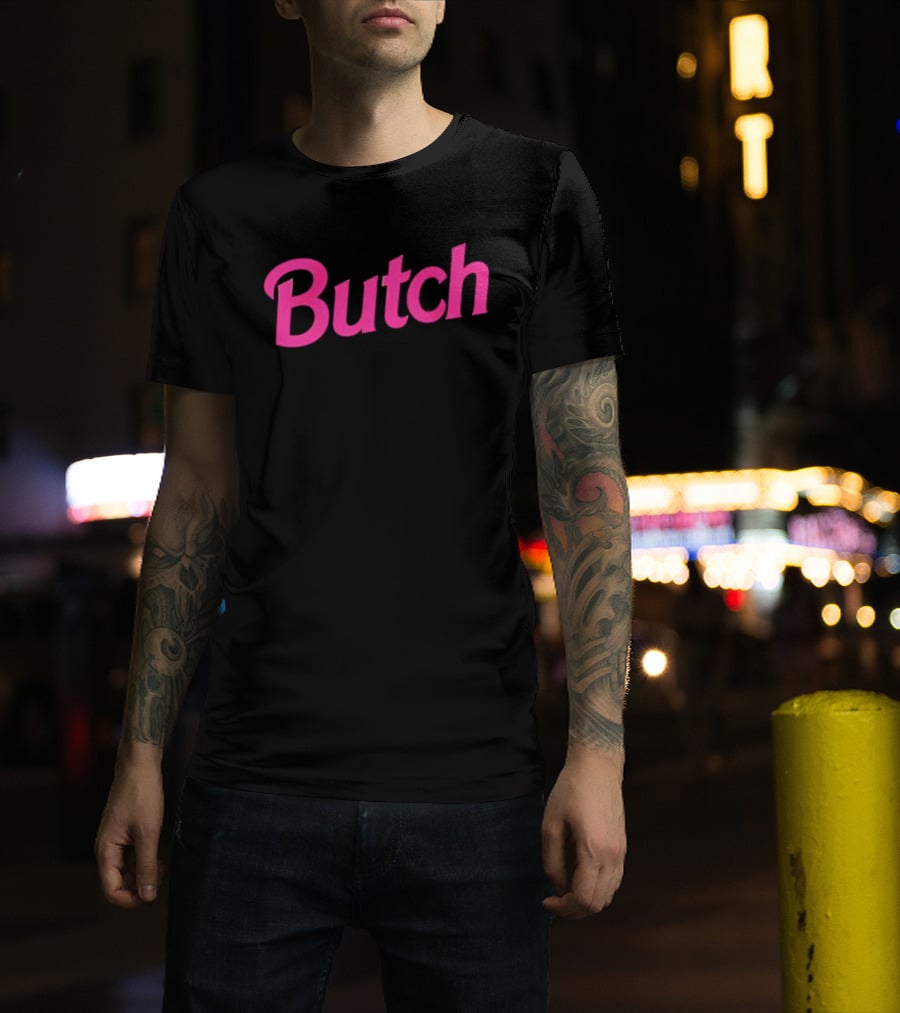 Butch Lesbian LGBTQ Pride Bold Pink T-Shirt