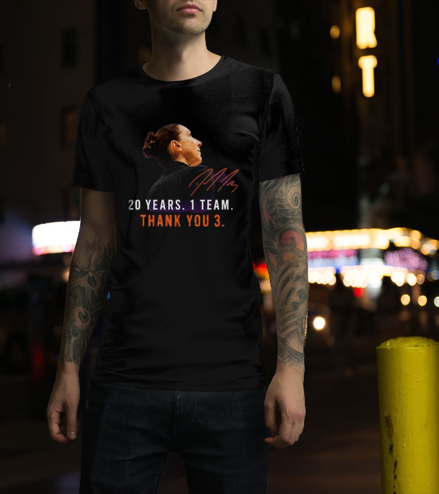 20 Years 1 Team Diana Taurasi Thank You 3 T-Shirt
