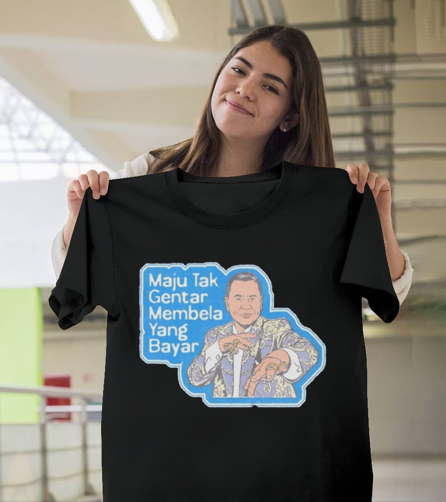 Maju Tak Gentar Membela Yang Bayar Indonesia Iconic Suit Pose T-Shirt