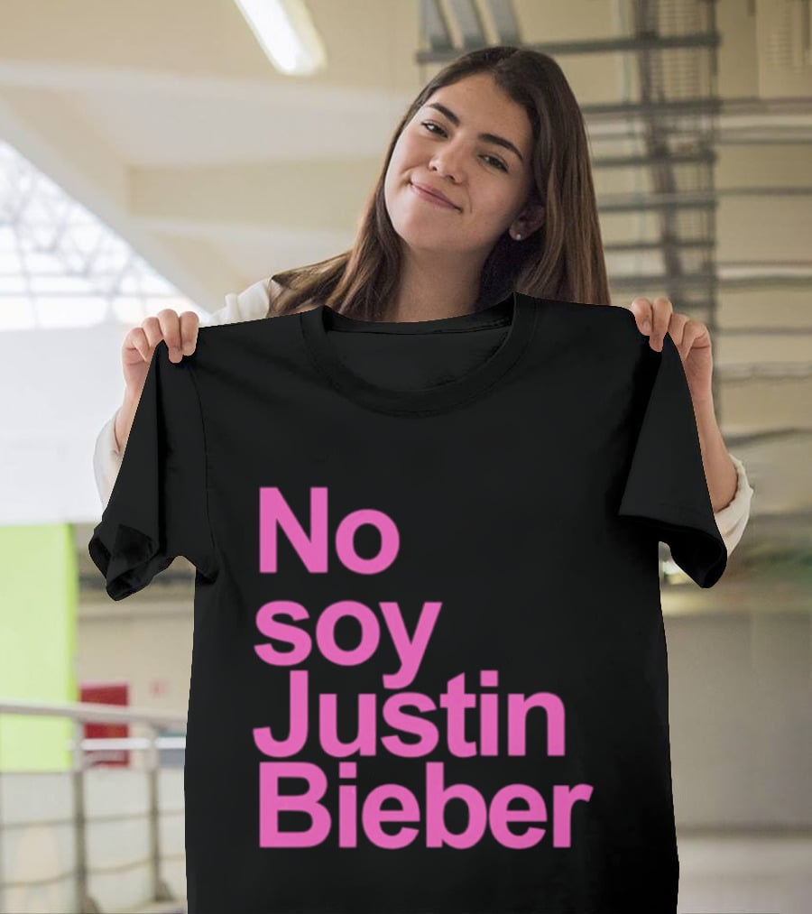 No Soy Justin Bieber Pop Music Celebrity Merchandise T-Shirt