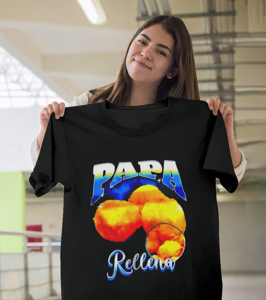 Papa Rellena Bold Text Potato Dish T-Shirt