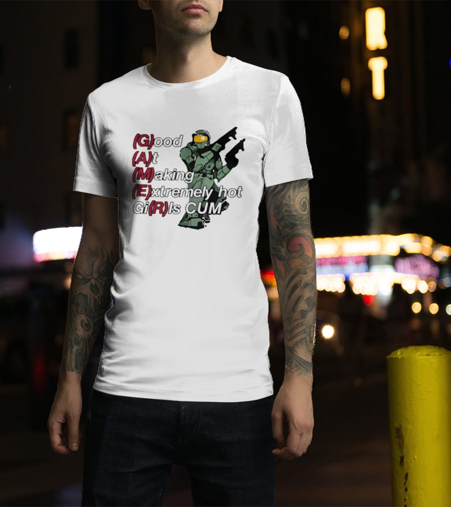 Good At Making Extremely Hot Girls Come Halo Gaming T-Shirt
