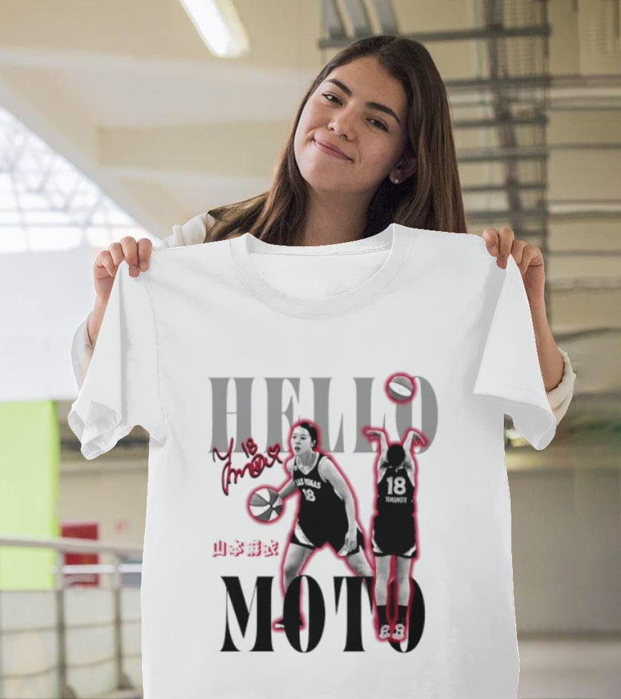 Hello Moto Mai Yamamoto Las Vegas No 18 Basketball T-Shirt