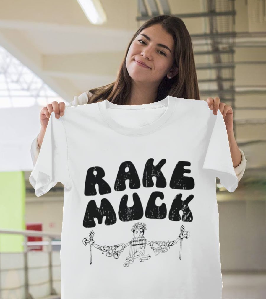 Rake Muck Mythology Pan Satyr Vintage Black And White T-Shirt