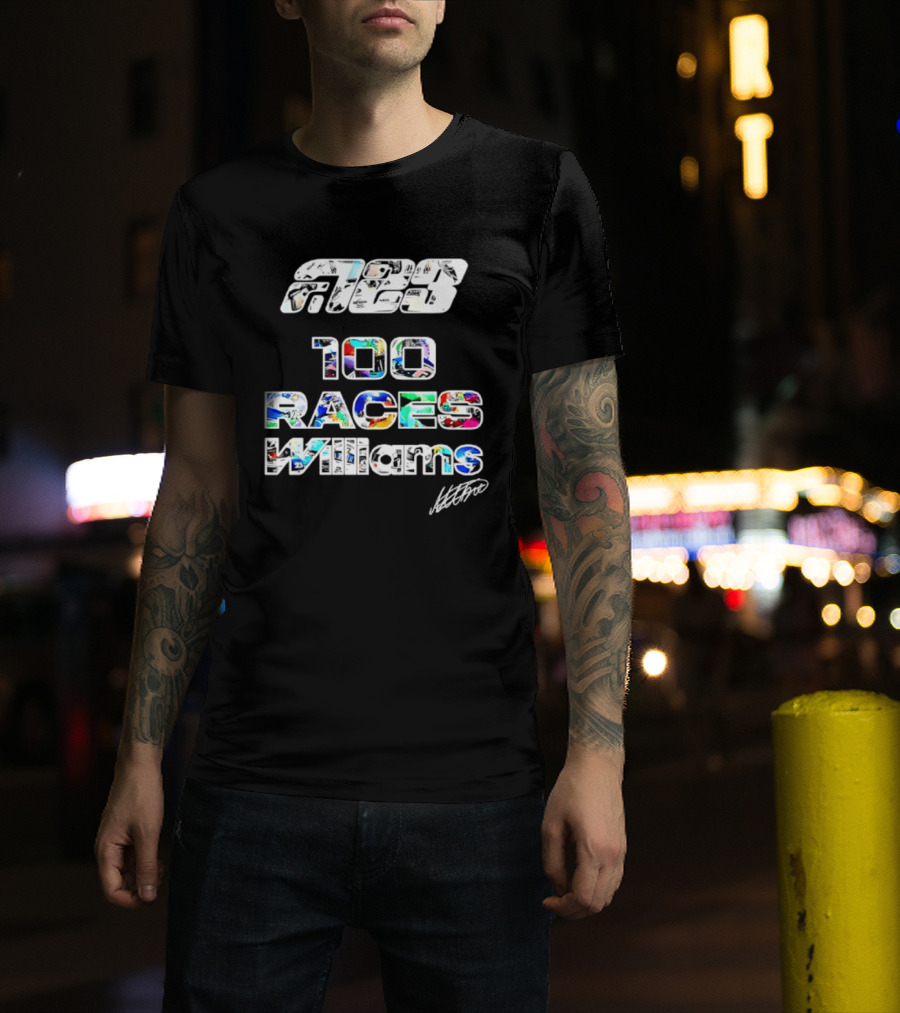 Alex Albon 23 100 Races Williams T-Shirt