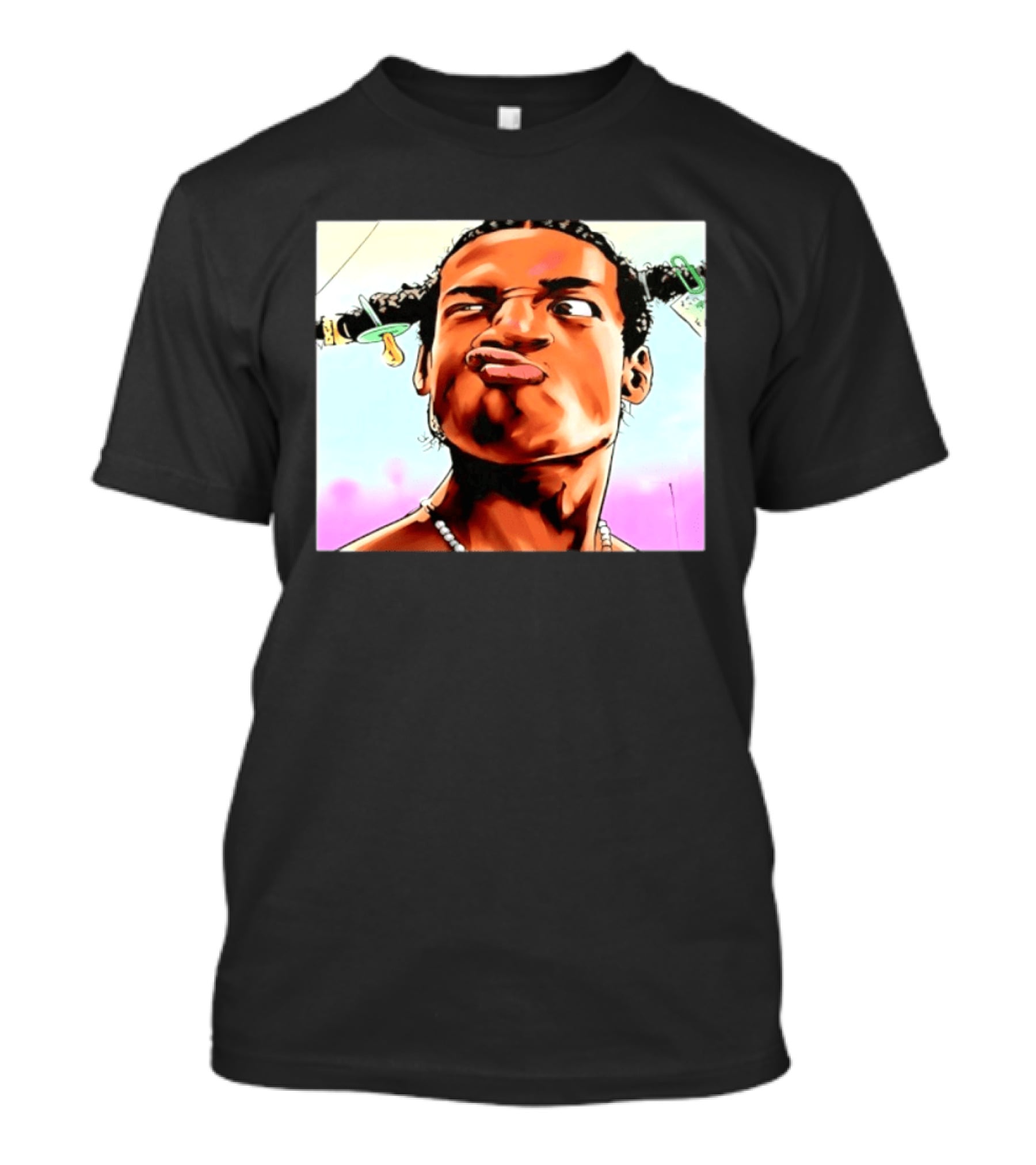 ASAP Rocky Hip Hop Rap Mob Pouty Face Meme T-Shirt