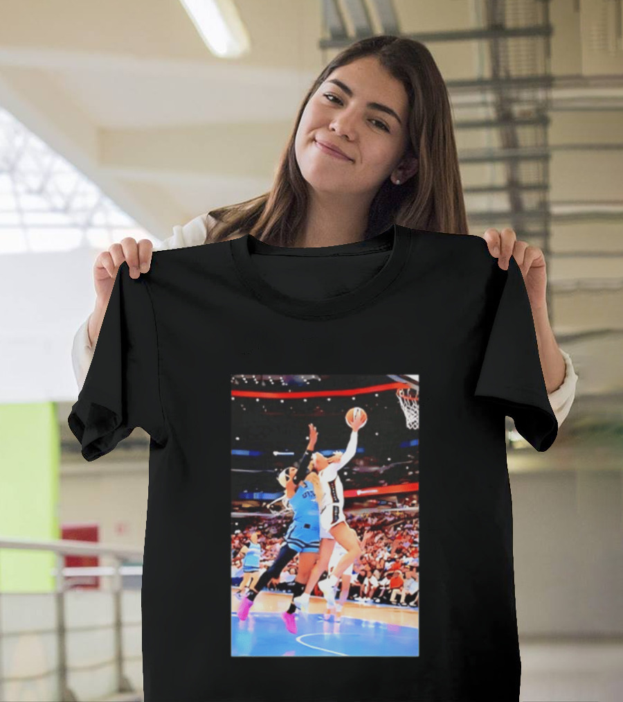 Caitlin Clark Indiana Fever Gameplay Action WNBA Basketball Competition T-Shirt