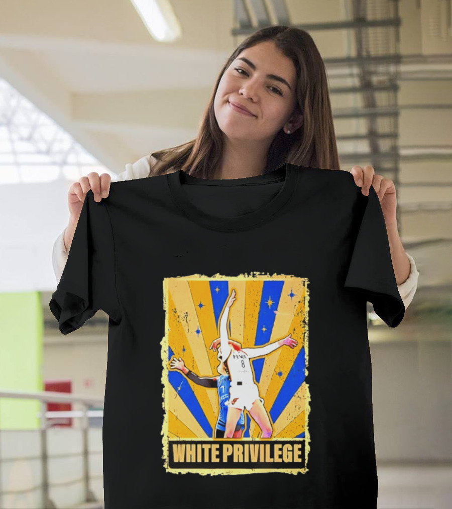 Caitlin Clark Indiana Fever WNBA White Privilege T-Shirt