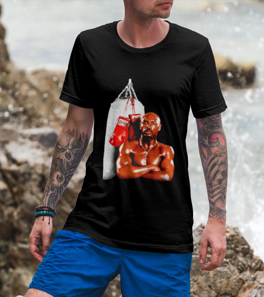 Marvelous Marvin Hagler With Cleto Reyes Boxing Gloves Iconic Champion T-Shirt