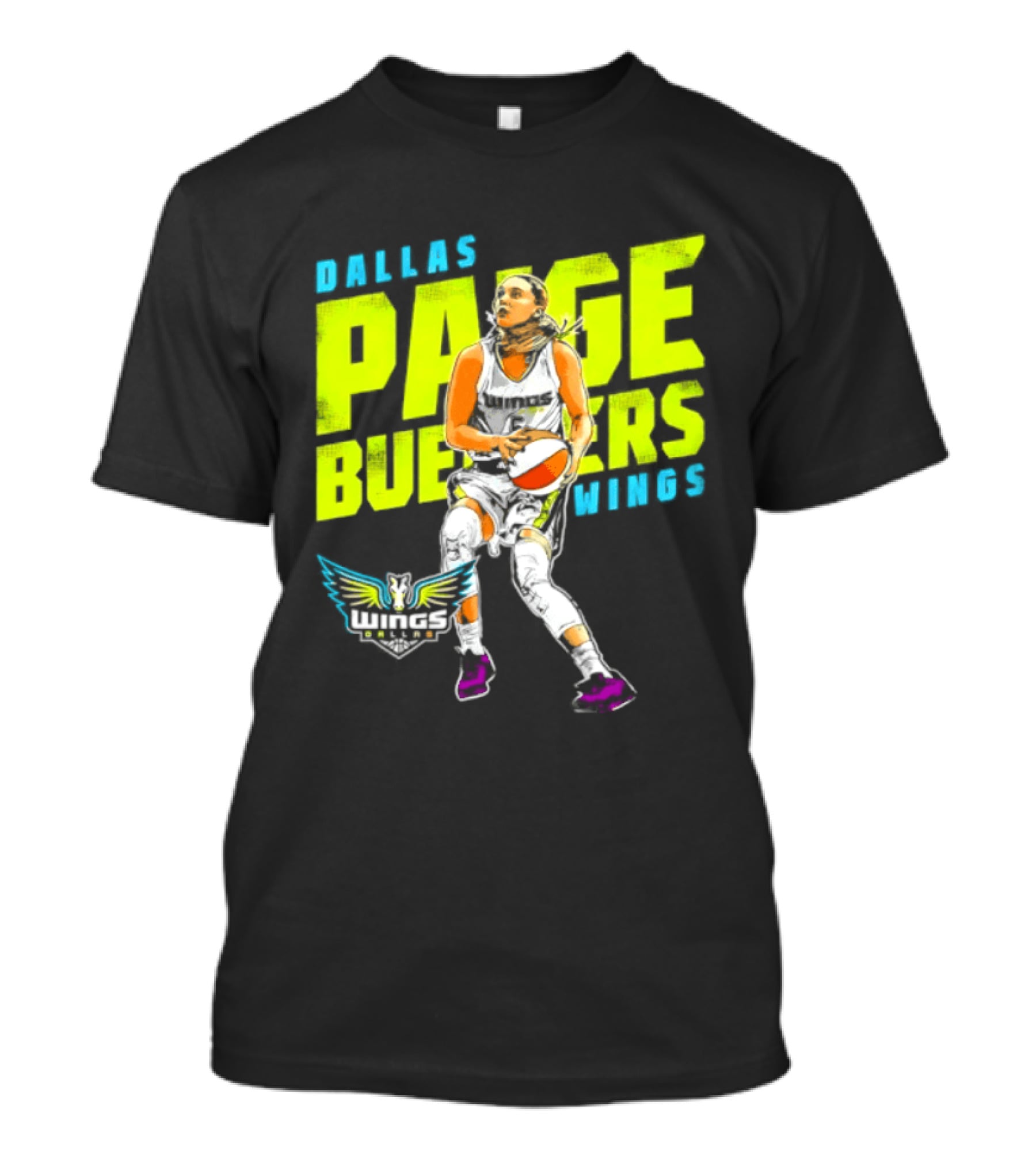 Dallas Wings Paige Bueckers WNBA Basketball Player T-Shirt