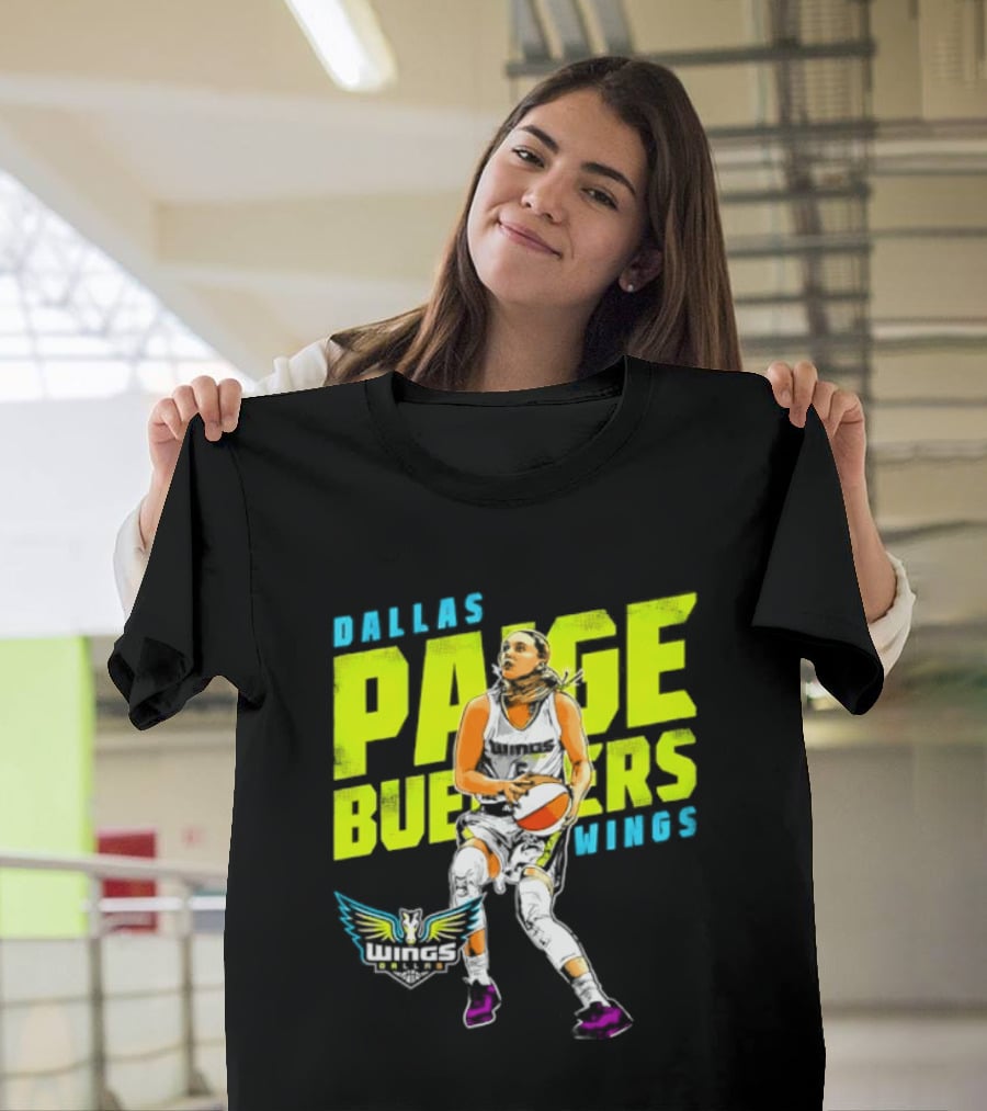 Dallas Wings Paige Bueckers WNBA Basketball Player T-Shirt