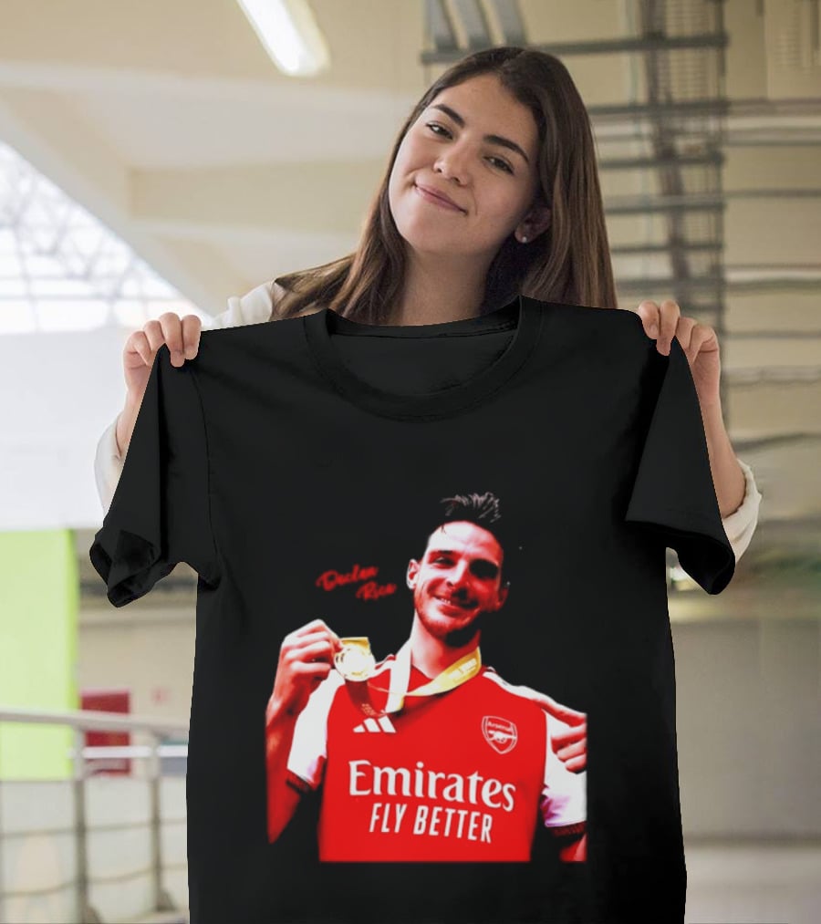 Declan Rice Arsenal Premier League Winner 2026 Emirates Fly Better T-Shirt