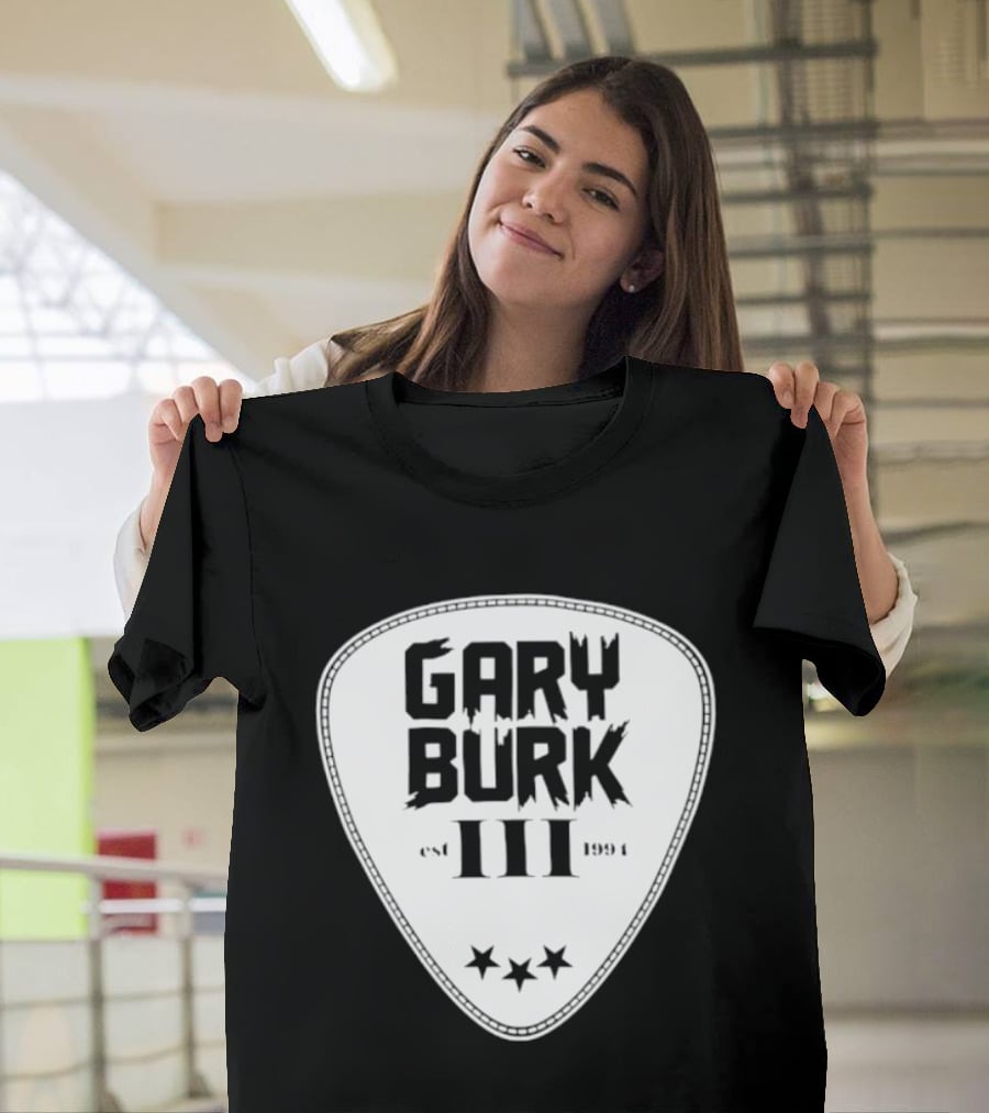 Gary Burk III Est 1994 Guitar Pick Musician Stars T-Shirt