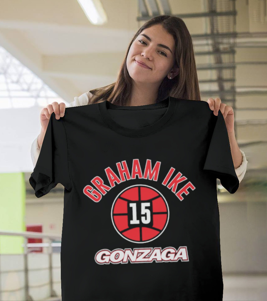 Graham Ike 15 Gonzaga Basketball Gonzaga Bulldogs T-Shirt