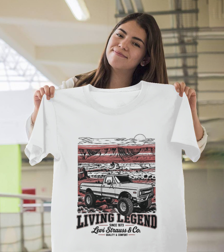 Living Legend Lewis Bros Motor Co Four Wheel Drive Trail Racing Adventure T-Shirt