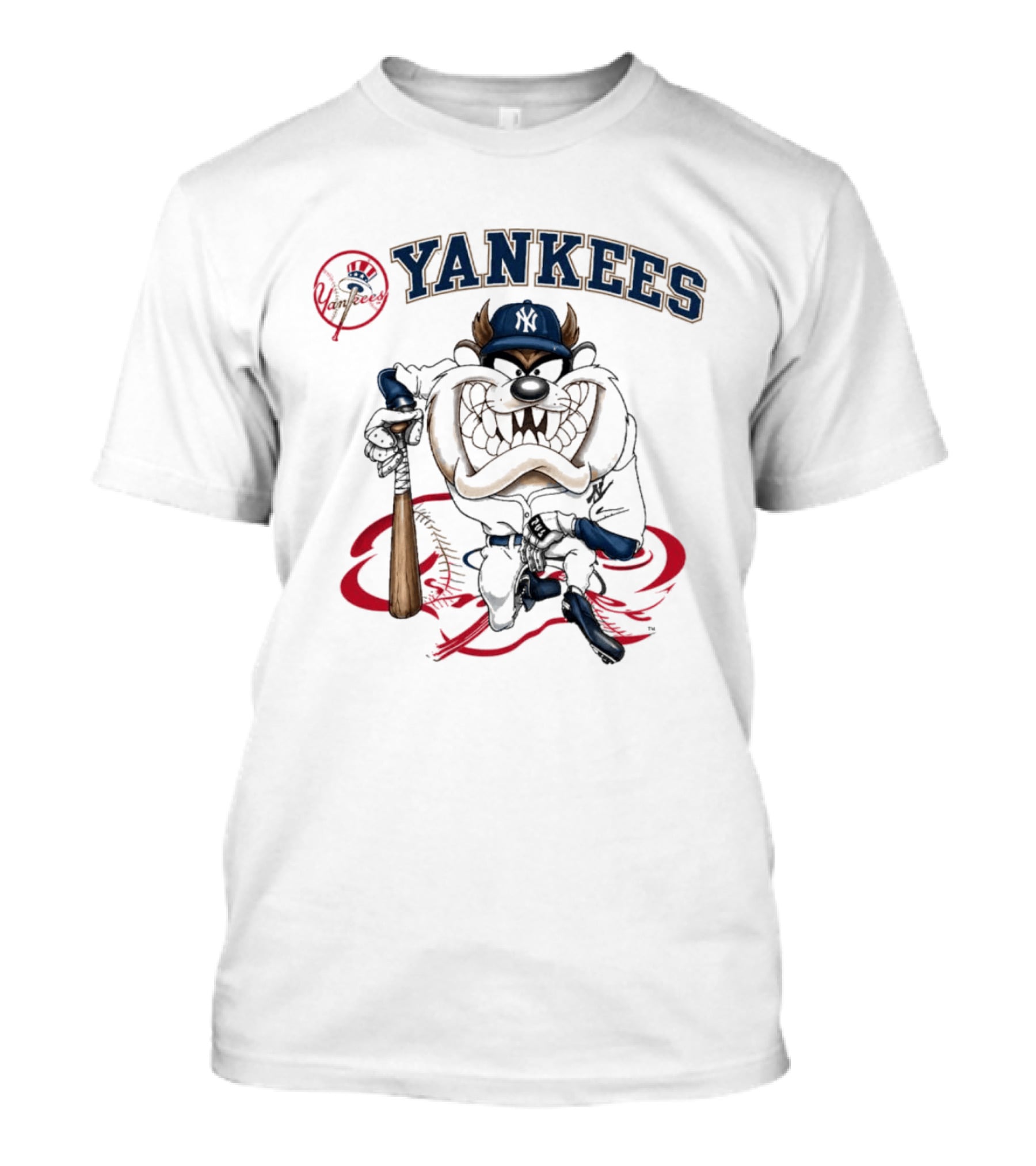 NY Yankees Tasmanian Devil Looney Tunes Baseball MLB T-Shirt