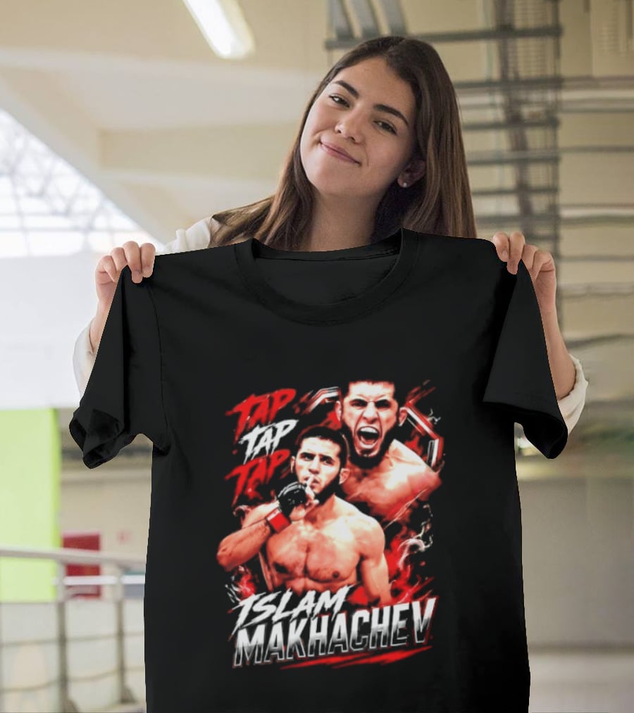 Islam Makhachev Tap Tap Tap UFC MMA Mixed Martial Arts Fighter T-Shirt