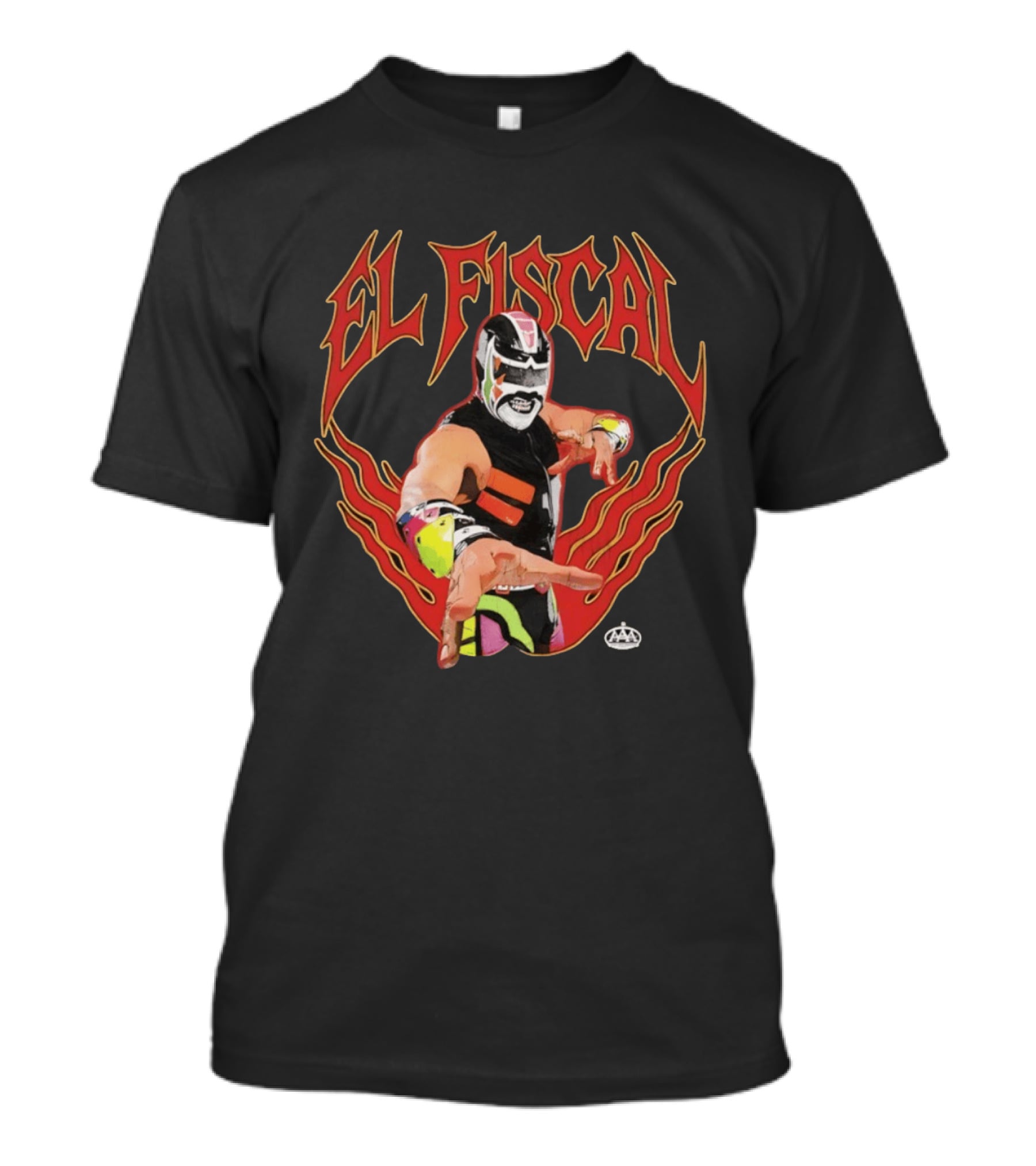 El Fiscal Luchador AAA Wrestling Mask Pose T-Shirt