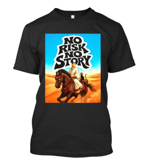 No Risk No Story Samurai Jack Cartoon Network Desert Adventure T-Shirt