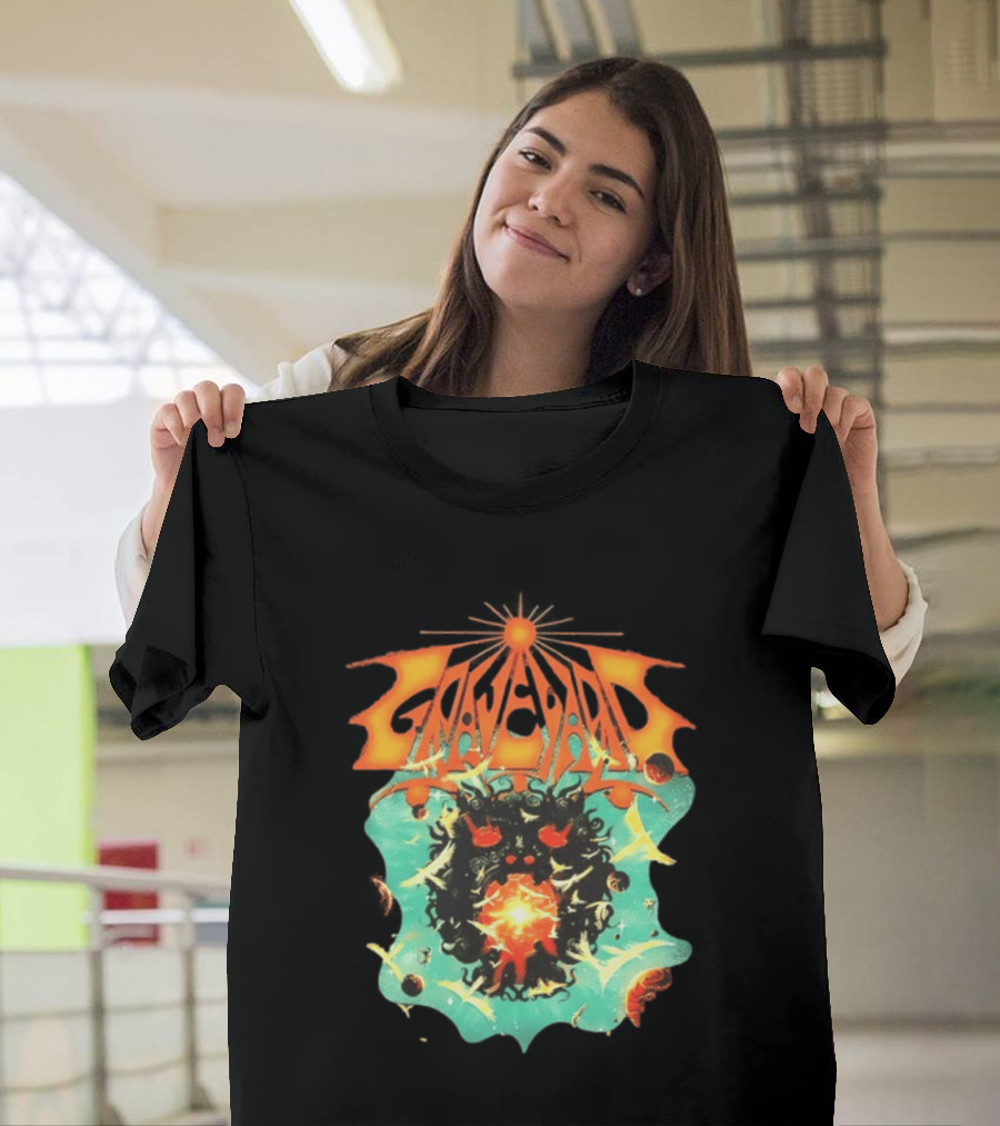Graveyard Cosmic Energy Explosion With Surreal T-Shirt