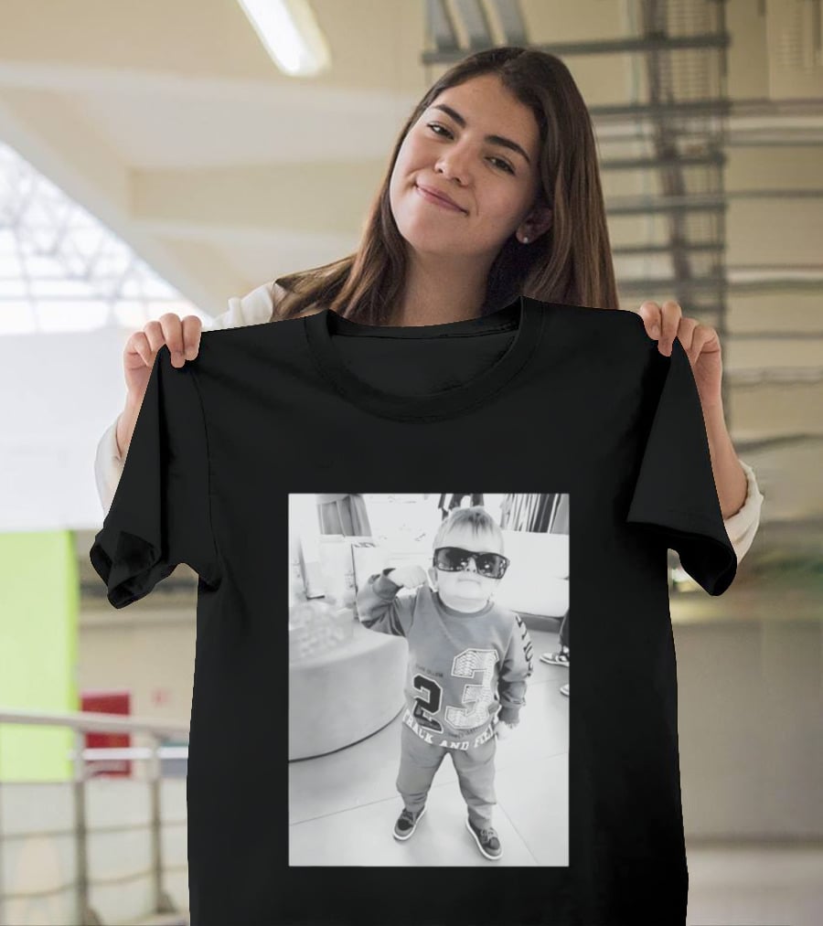 Hasbulla Hasbik Photo 23 Track And Field Black And White T-Shirt