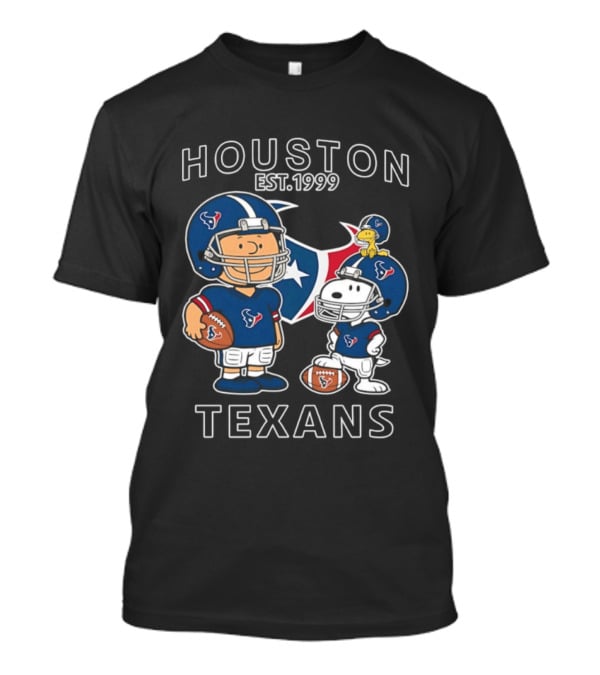 Houston Texans Est. 1999 Charlie Brown Snoopy Football Team T-Shirt