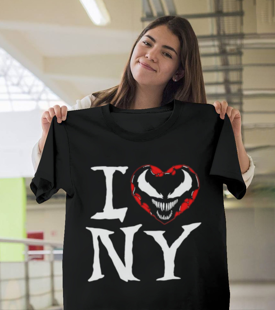 I Love New York Venom Heart Marvel Symbiote T-Shirt