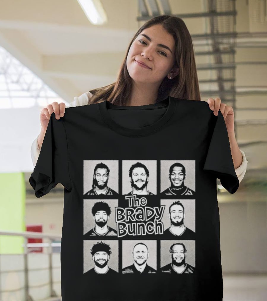 Tampa Bay Buccaneers Brady Bunch Football Team Squares T-Shirt
