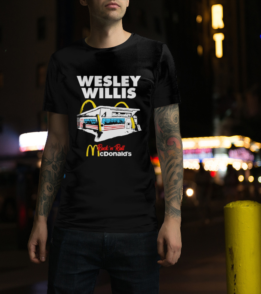 Wesley Willis Rock 'n' Roll McDonald's Vintage Fast Food T-Shirt