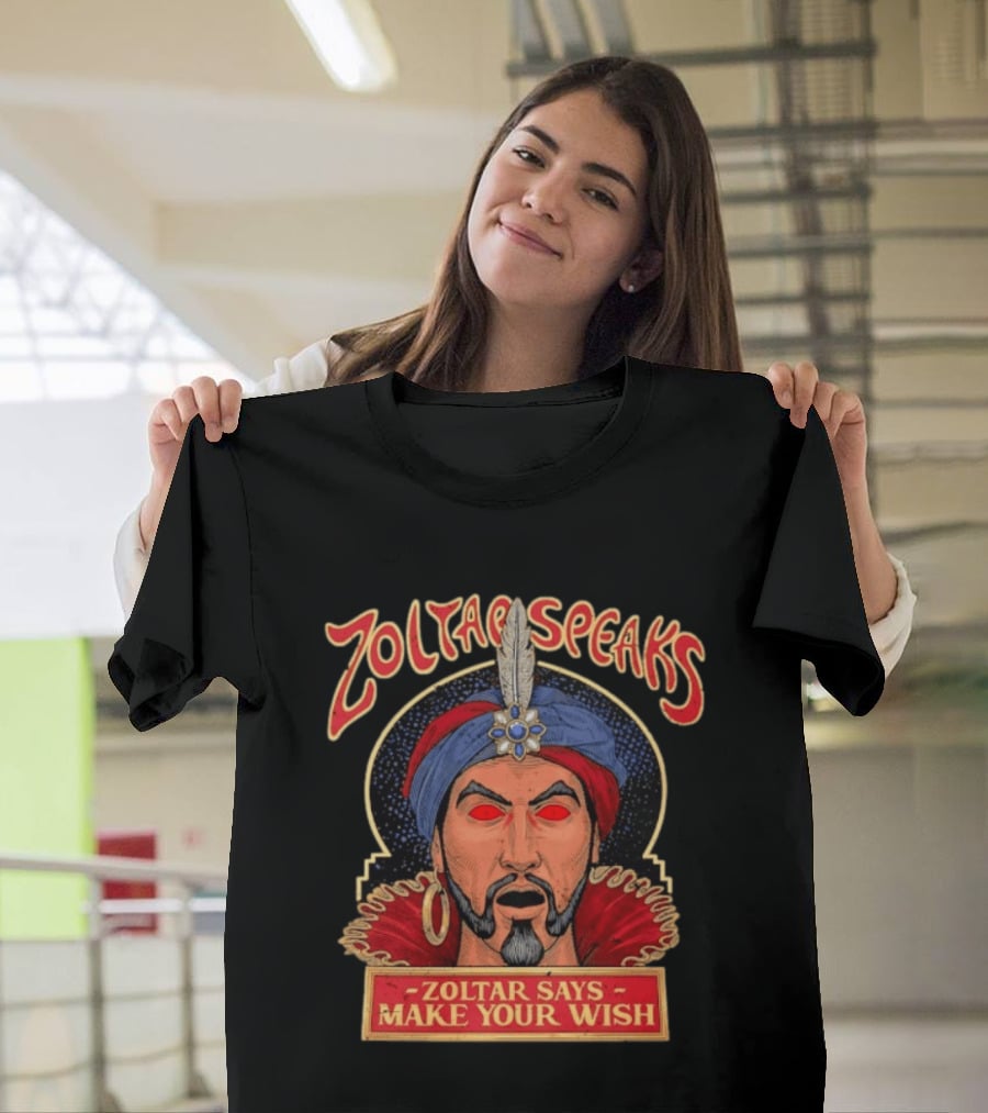 Zoltar Speaks Zoltar Says Make Your Wish Fortune Teller T-Shirt