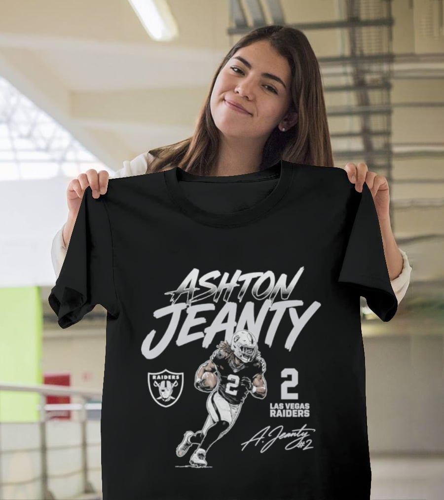 Ashton Jeanty 2 Las Vegas Raiders Signature Pose 2026 T-Shirt